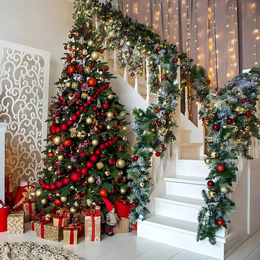 Artificial Christmas trees and decorations